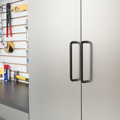 Astro Series Garage Cabinet Set with Soft Closing Drawers - Metallic Gray
