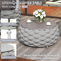 6-Piece Aluminum Patio Furniture Set,Polyester Light Grey W/Table
